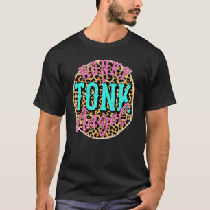 T-shirt Ange Honky Tonk Léopard Occidental Country Cowgirl