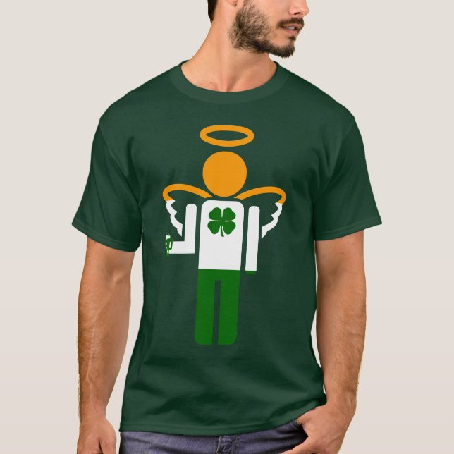 T-shirt ange irlandais (Devant)