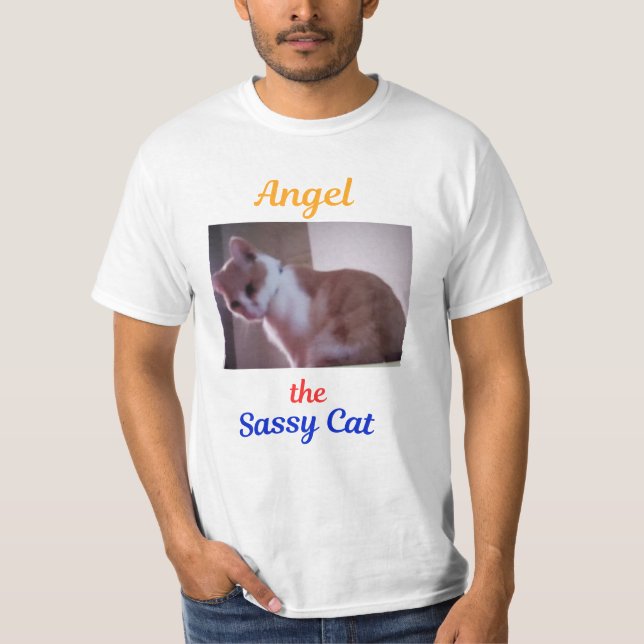 T-shirt Ange le chat impertinent (Devant)