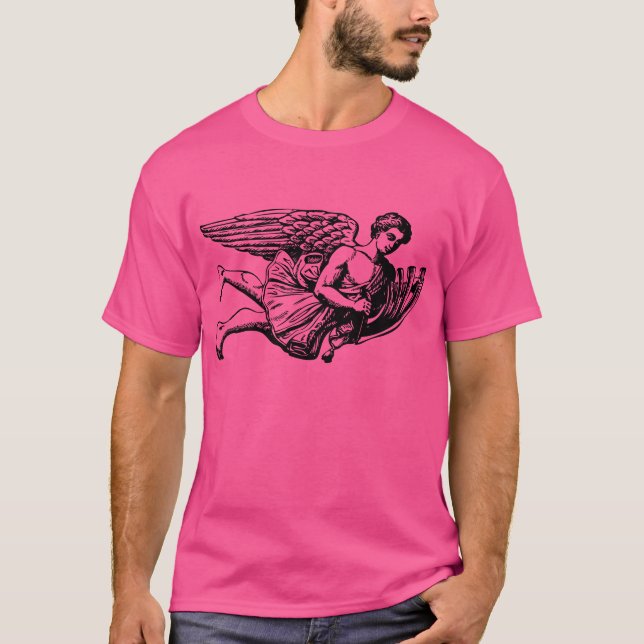 T-shirt Ange musical volant (Devant)