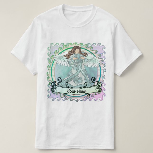 T-shirt ange océanique  (Design devant)