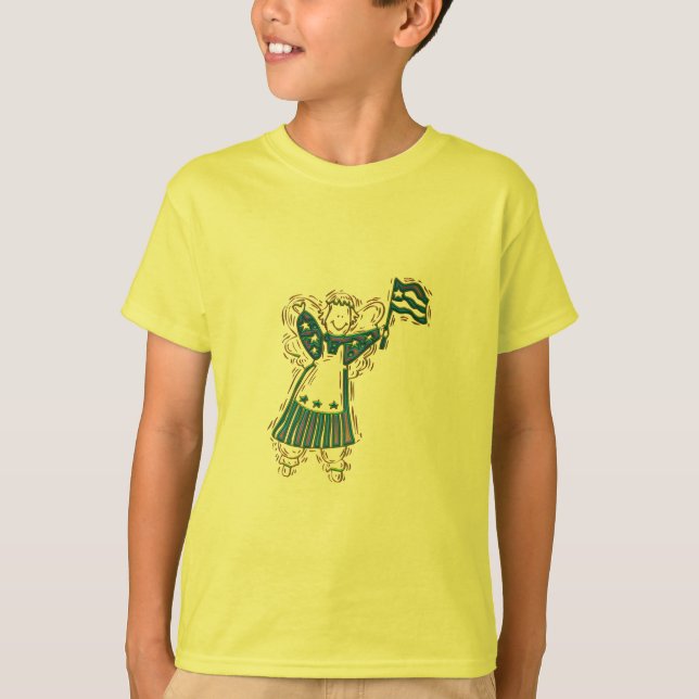 T-shirt Ange patriotique (Devant)