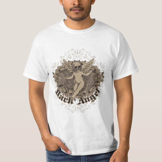 T-shirt Ange seraphe noir (Devant)
