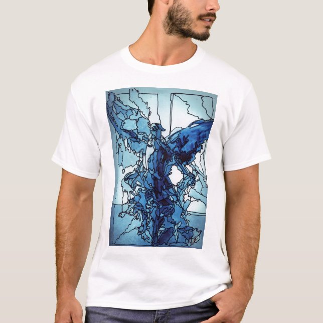 T-shirt Angel bleu (Devant)