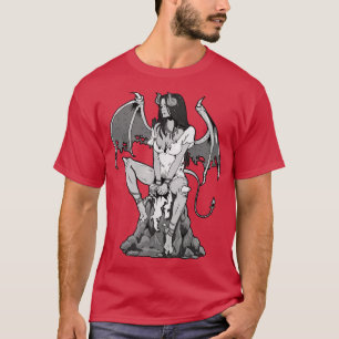 T-shirt Angel Devil Satan Goth Grunge Demon Femme gothique