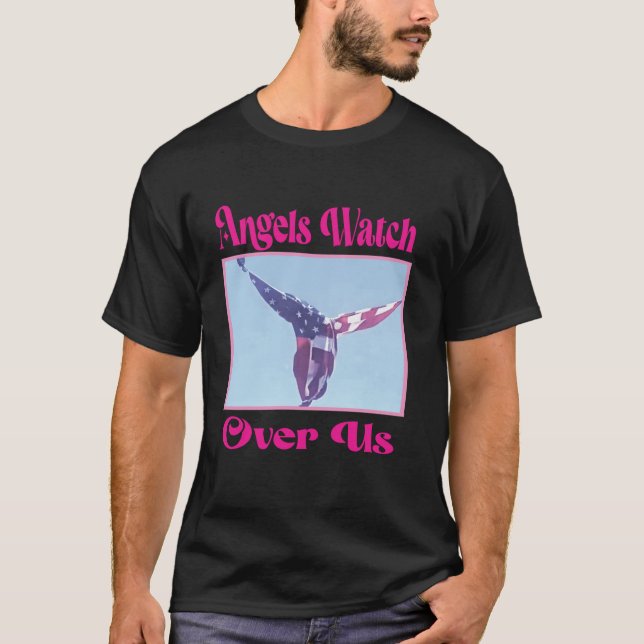 T-shirt Angel Drapeau à Trump Rally trump 07 13 2024 mirac (Devant)