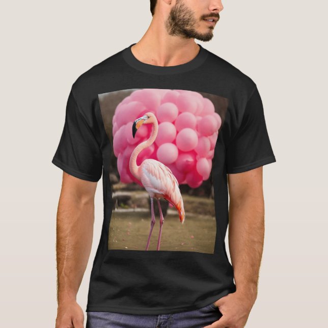 T-shirt Angel du Flamant rose de la Paix" (Devant)