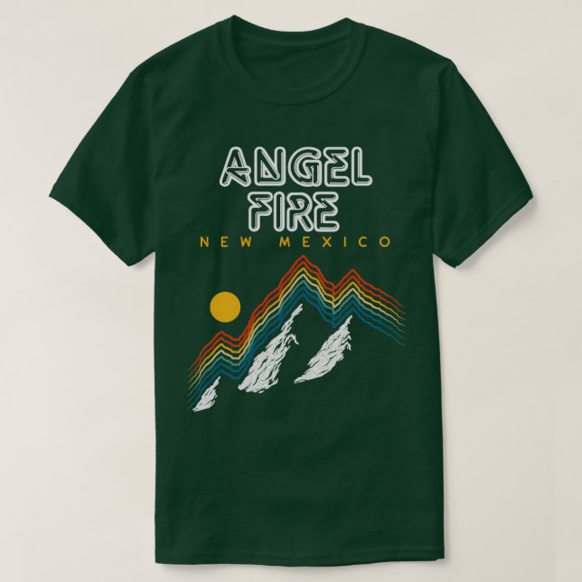 T-shirt Angel Fire Nouveau-Mexique Usa Station de ski 1980 (Design devant)