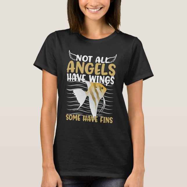 T-shirt Angel Fish Tank Aquarium Animal  Pet Owner Lifesty (Devant)