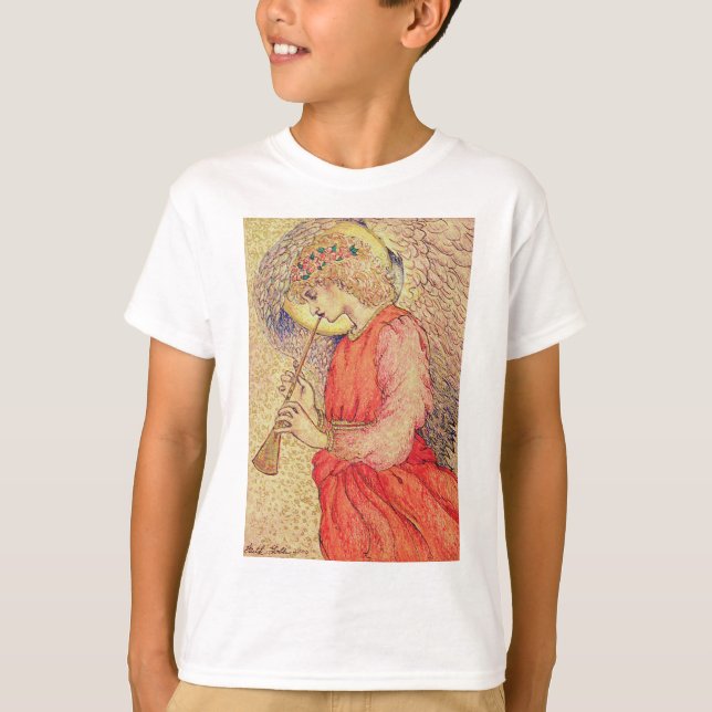 T-shirt Angel Jouer un Flageolet (Devant)