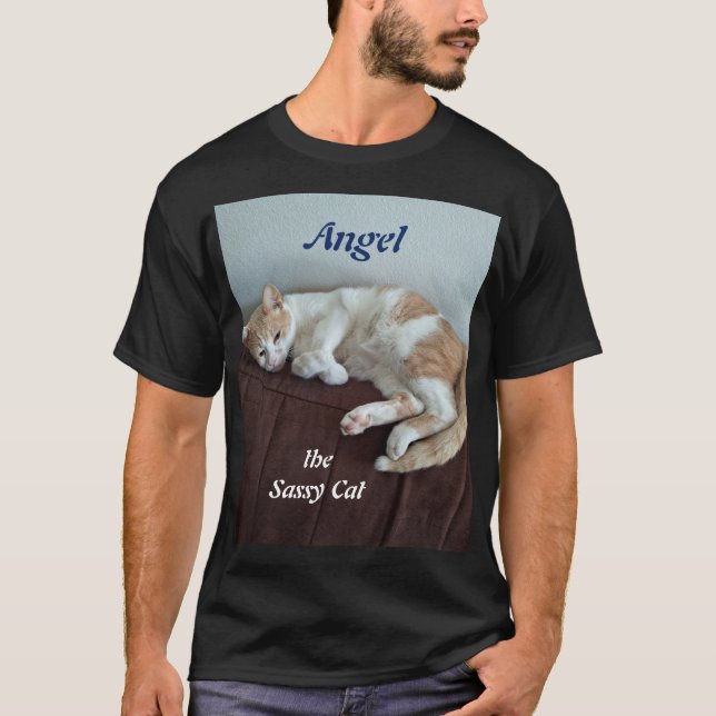 T-shirt Angel le chat impertinent (Devant)