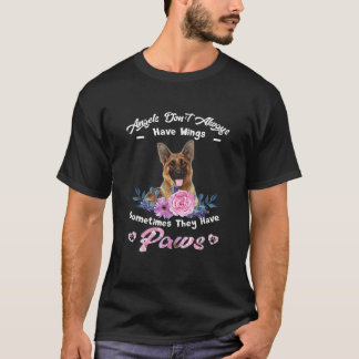 T-shirt Angel n'a pas toujours aile berger allemand chien