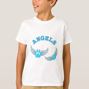 T-shirt Angel Pis Animaux En Bleu