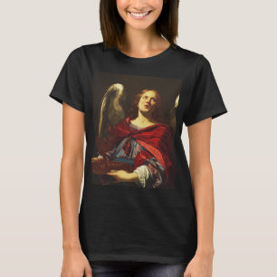 T-shirt Angel tenant le bateau et la serviette