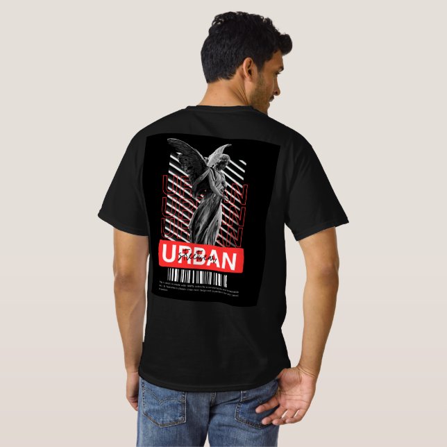 T-shirt Angel urbain : vêtements de rue contemporains (Dos entier)