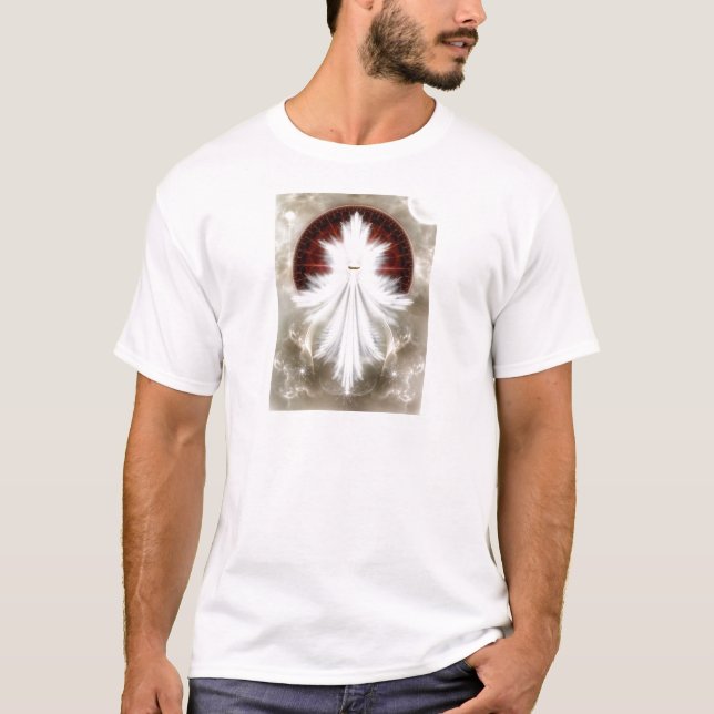 T-shirt Angel Wings Snowflake Fractal (Devant)