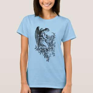 T-shirt Angel With Harp And Flora