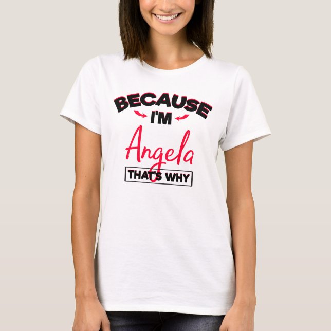 T-shirt Angela a appelé Gifts pour des femmes (Devant)