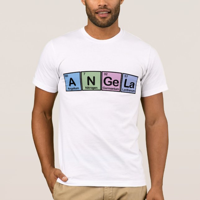 T-shirt Angela a fait des éléments (Devant)