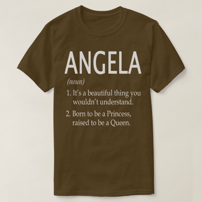 T-shirt Angela Name Cadeau (Design devant)