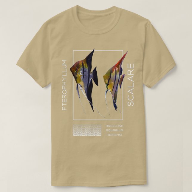 T-shirt Angelfish Pterophyllum scalare (Design devant)