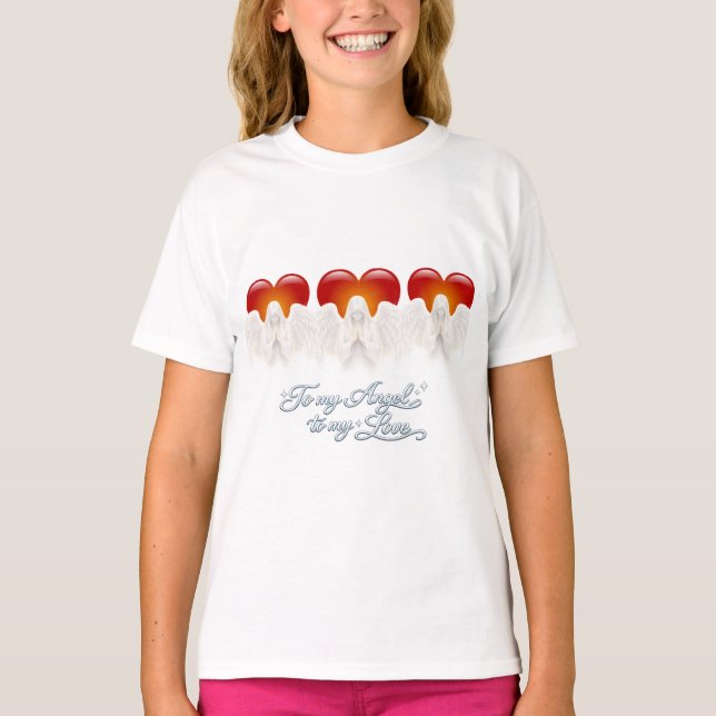 T-shirt AngelicFaith SilverHeart (Devant)