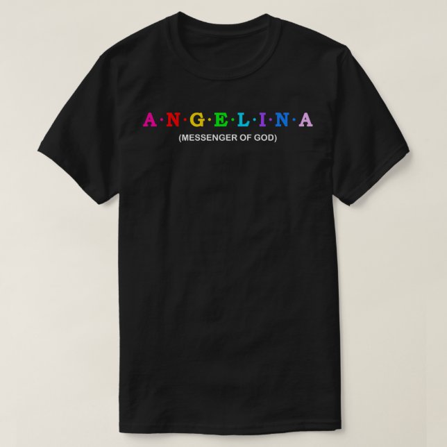 T-shirt Angelina Messenger de Dieu 1 (Design devant)