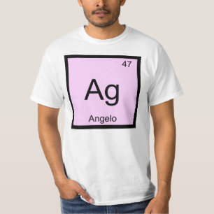 T-shirt Angelo Nom Chimie Élément Tableau Périodique