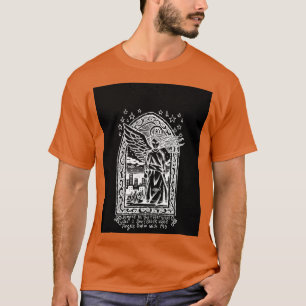T-shirt Angels ornés noirs Invertis
