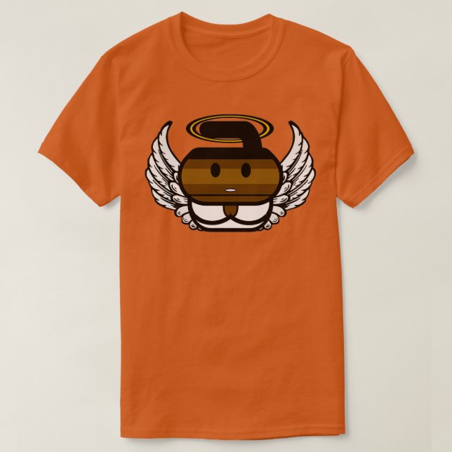 T-shirt Angels Rock Curling Rockers (Design devant)