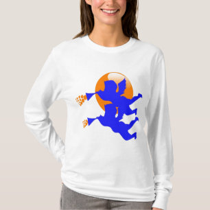 T-SHIRT ANGES DE DAMES APPELLE LA LONGUE CHEMISE DE