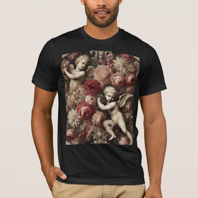 T-shirt Anges de Discorde – Art Vestimentaire Gothique (Devant)