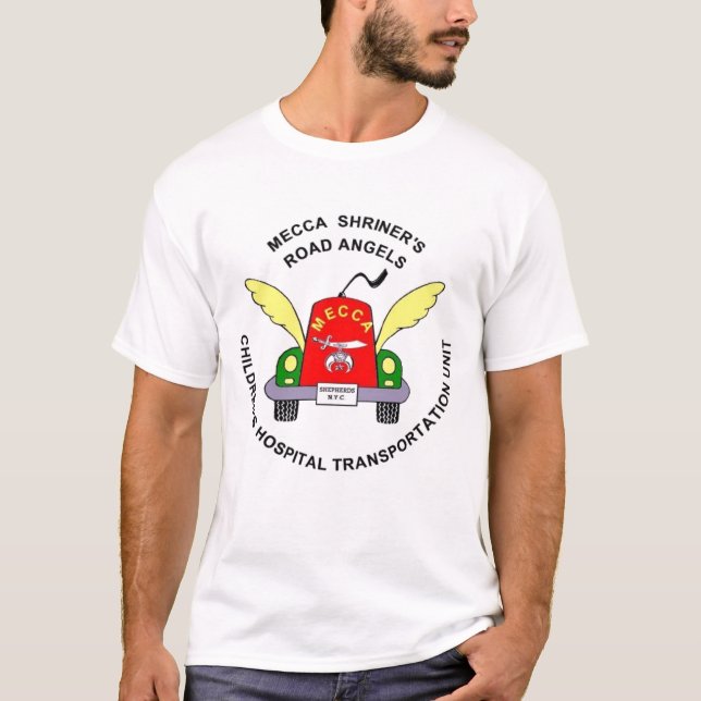 T-SHIRT ANGES DE ROUTE DE MECQUE SHRINER (Devant)
