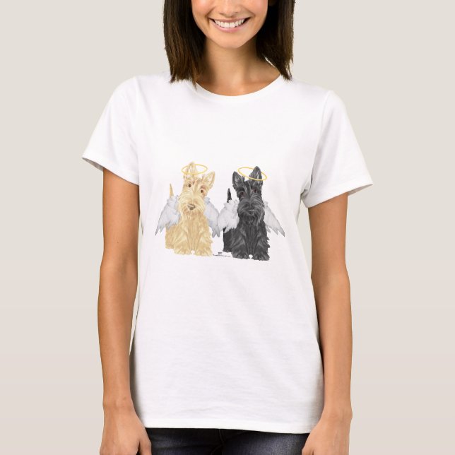 T-shirt Anges Scottish Terrier (Devant)