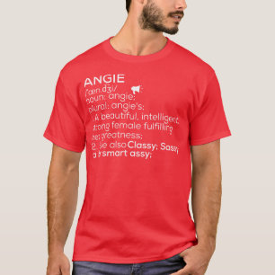 T-shirt Angie Nom Angie Définition Angie Femme Nom Angi