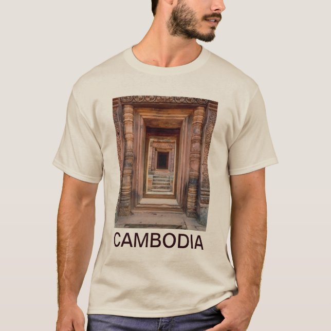 T-shirt Angkor Vat Entryway, Cambodge (Devant)