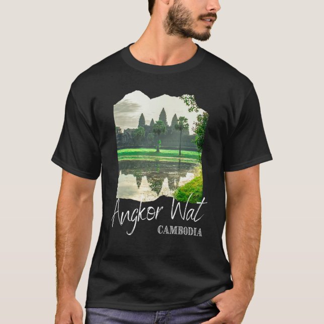 T-shirt Angkor Wat Khmer Historical Temple Cambodia (Devant)