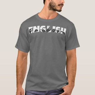 T-shirt ANGLAIS ASL Sign Language Design