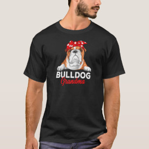 T-shirt Anglais Bulldog Grand-mère propriétaire de chien D