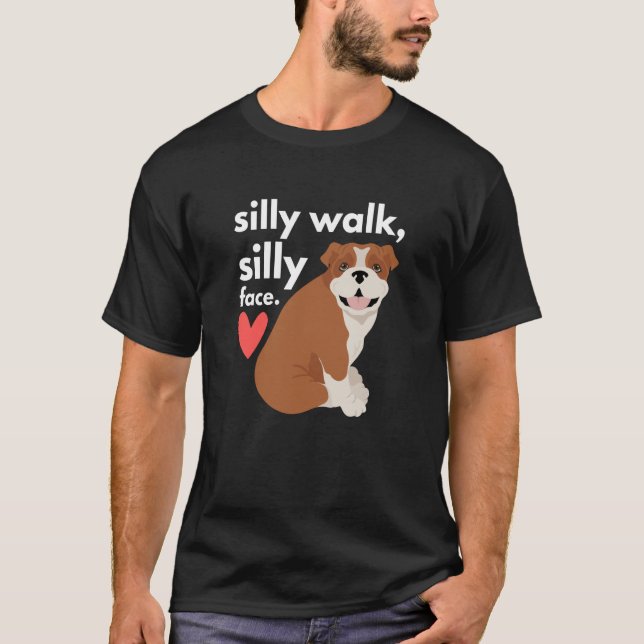 T-shirt Anglais Bulldog Squishy Face Squishy Butt 1 (Devant)
