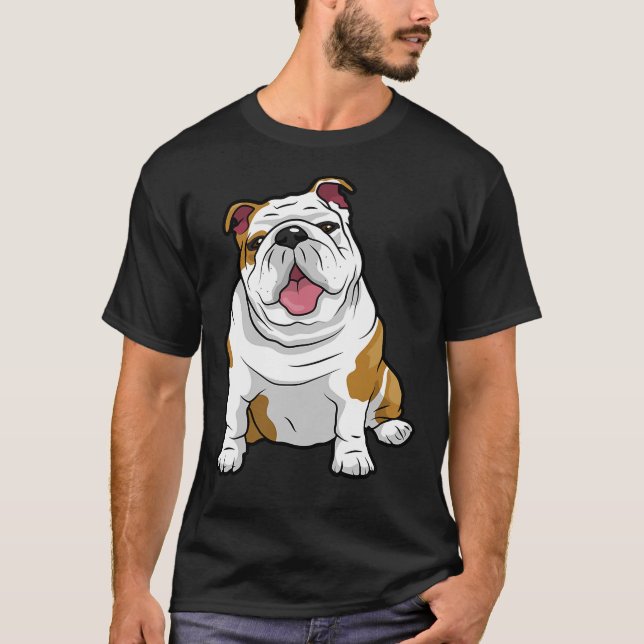 T-shirt ANGLAIS BULLDOGS Awesome Funny Bulldog Pups Chiens (Devant)