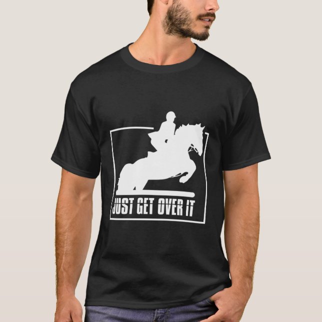 T-shirt Anglais Chasseur Chasse Cheval Cheval équitation (Devant)