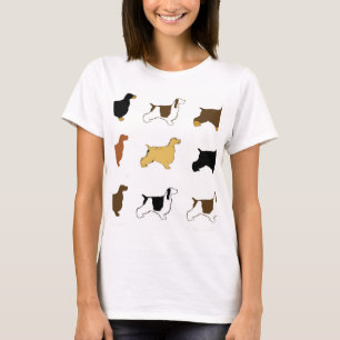 T-shirt Anglais Cocker Espagnol toutes couleurs silos