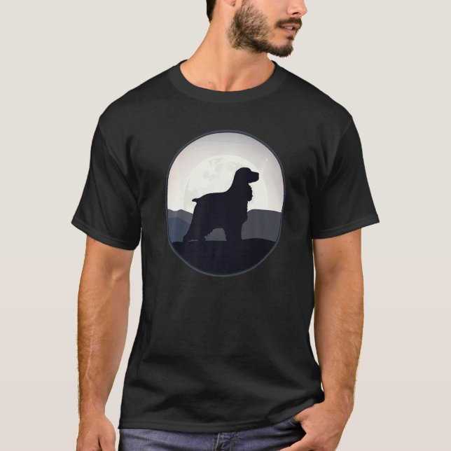 T-shirt Anglais Cocker Spaniel Chien race 75 (Devant)