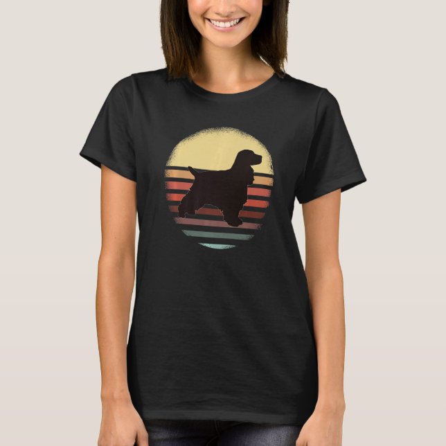 T-shirt Anglais Cocker Spaniel Chien race 77 (Devant)