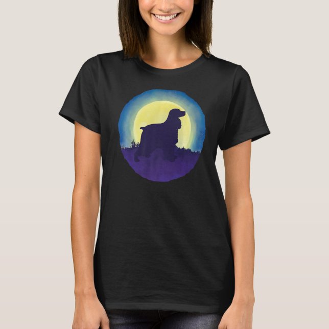 T-shirt Anglais Cocker Spaniel Chien race 9 (Devant)
