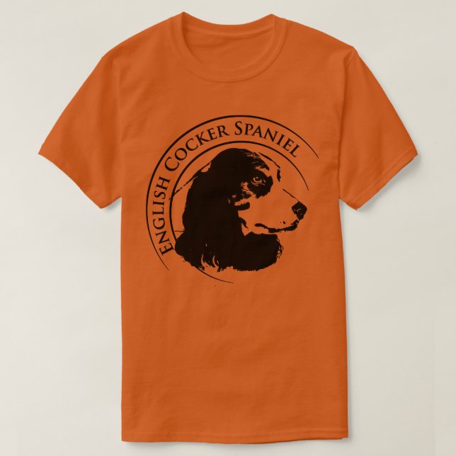 T-shirt Anglais Cocker Spaniel Dog Art numérique 4 (Design devant)