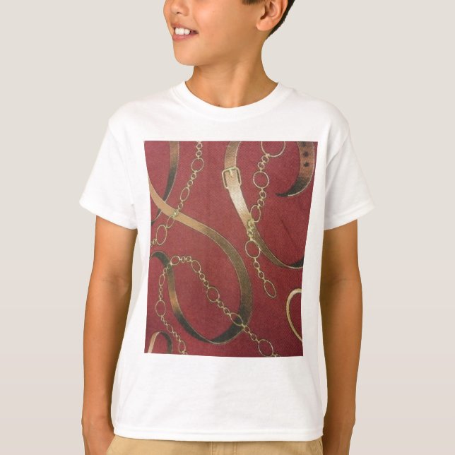 T-shirt Anglais équestre - Rouge (Devant)