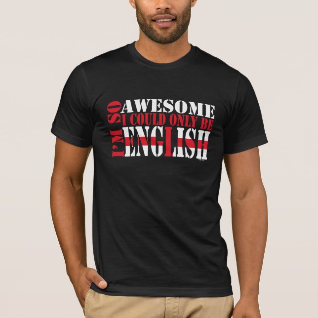T-shirt Anglais et génial (Devant)