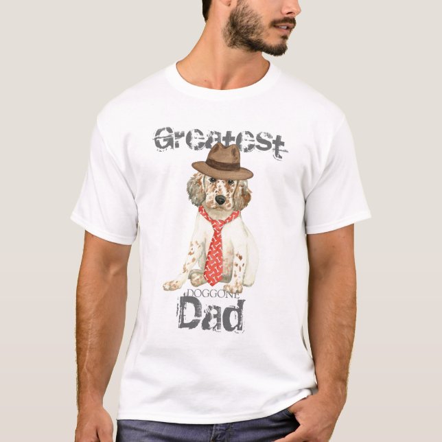 T-shirt Anglais Setter Papa (Devant)